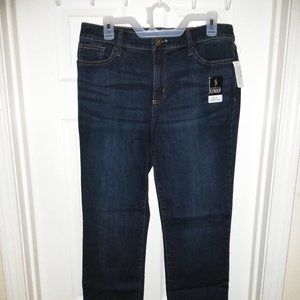 St. John's Bay Women's Mid Rise Straight Leg Jean